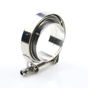 2''/2.5''/3'' Full 304 Stainless Steel V-Band <strong>Clamp</strong> With Male/Female Flange Kit Turbo Downpipe V-band Turbo <strong>Exhaust</strong> Pipes - Product Image 2