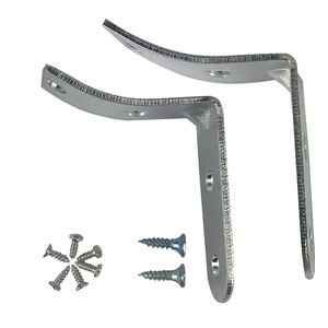 Steel Glove Box Hinge <b>Bracket</b> Pair 4 Hole Easy Installation For Audi A4 S4 RS4 B6 B7 8E - Product Image 5