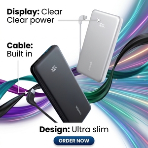 <span class=keywords><strong>ANKER</strong></span> ZOLO Power Bank en plastique 10 000/20 000 mAh, charge rapide 22,5 W avec câble intégré USB Mini USB Modèle A110E/D - Product Image 5