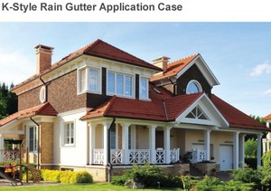 Downspout mở rộng máng xối 6.5 inch nửa vòng hợp kim nhôm nối thoát nước - Product Image 6