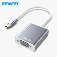 Adaptateur USB C vers VGA BENFEI Thunderbolt 3/4 vers VGA avec boîtier carré en aluminium et nylon pour ordinateur portable