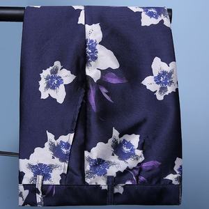 بدلة رجالية من قطعتين بتصميم ضيق، بدلة توكسيدو للرجال بنقشة بيزلي، سترة بزر واحد وياقة شال مع صدرية وبنطلون للحفلات الرسمية - Product Image 4