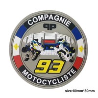 Écusson en caoutchouc PVC personnalisé pour la fabrication d'écussons en PVC pour motards d'extérieur