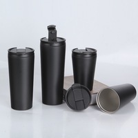 Gobelet isotherme à double paroi avec couvercle et paille, 12oz, 16oz, 20oz, 24oz, tasse de voyage sous vide, personnalisable avec logo