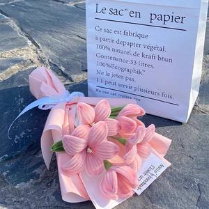 <span class=keywords><strong>Bouquet</strong></span> <span class=keywords><strong>de</strong></span> fleurs préservées en bâton torsadé fait main YZ, sac pour ensembles floraux doubles, applicable aux cadeaux romantiques pour petite amie - Product Image 4