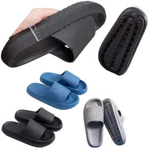 Chaussures et sandales pour femmes Trending Style 2024 House Slipper Eva Upper Clogs Japanese Platform Massage Pad Navy Blue Walking Shoes