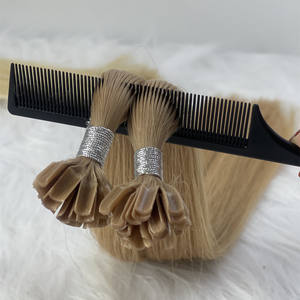 مخزون كبير أعلى جودة ضعف الانتباه عذراء ريمي شعر طبيعي أشقر u نصائح/مسمار نصائح الكيراتين وصلات شعر - Product Image 5