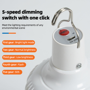 Chất Lượng Cao Ngoài Trời Di Động Cắm Trại Ánh Sáng Bóng Đèn 50W 100W Có Thể Sạc Lại Năng Lượng Mặt Trời Dẫn Ánh Sáng Bóng Đèn - Product Image 5