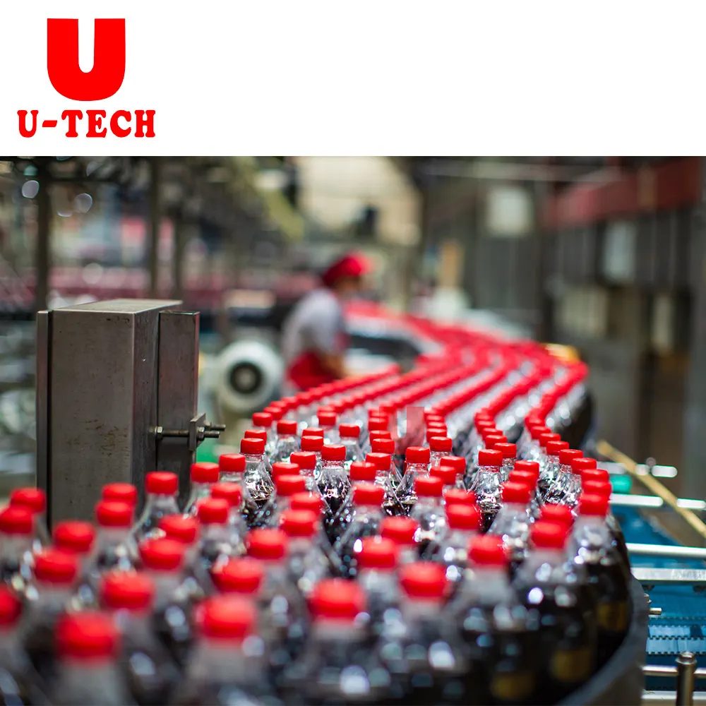 Bottiglia completa di bevande gassate soda commerciale csd soft drink che fa la linea di produzione della macchina per l'imbottigliamento di riempimento della cola