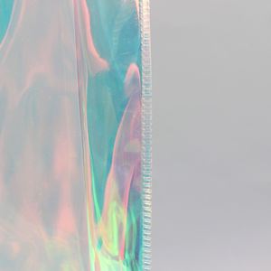 Sacs de courses fourre-tout transparents avec logo personnalisé, vente en gros, mode, imperméables, holographiques, laser, PVC, emballage de vêtements, sérigraphie - Product Image 4