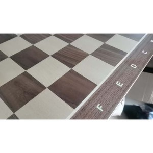 رقعة شطرنج فاخرة من خشب الجوز مع لوحة مسطرة مقاس 540×540×15 ملم مع مربعات مقاس 58×58 ملم - Product Image 5