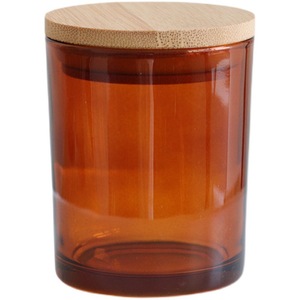 Bán buôn 8oz 10oz 12oz óng ánh Thêm nến lớn tàu thủy tinh rõ ràng nến Jar sang trọng với nắp - Product Image 4
