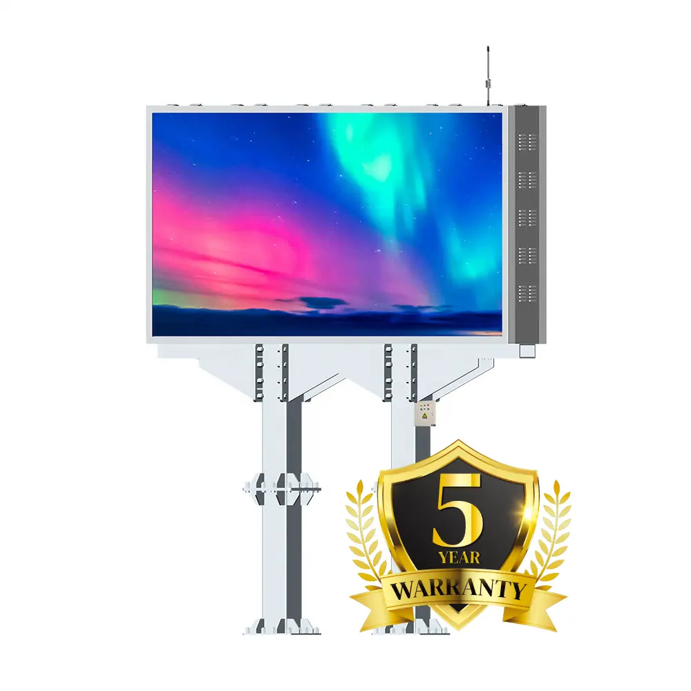 Led çift taraflı reklam ekranı Ekran 4X10 burcu açık noel Ekran panelleri Rgb Video renkler kurulu