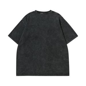 Ensemble survêtement homme t-shirt et short surdimensionné, lavé, avec logo personnalisé, doux pour la peau, prix avantageux, collection été - Product Image 3