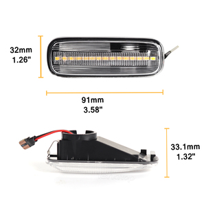 ไฟ LED แสดงสถานะด้านข้างแบบไดนามิก2ชิ้นสำหรับไฟ Honda Civic EK Legend KA8 HR-V CR-V แอคคอร์ดบัลลาด svigor ไฟเลี้ยวเท่ากัน - Product Image 6