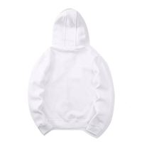 HO Sweat à capuche unisexe décontracté de style streetwear, à manches longues, entièrement zippé, vierge, patchwork, avec capuche ronde, personnalisable avec logo