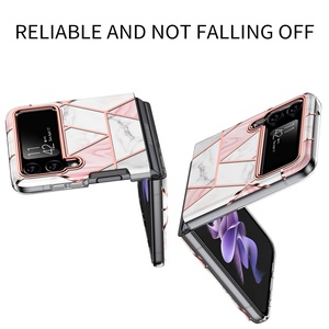 สําหรับSamsung Galaxy <span class=keywords><strong>Z</strong></span> <span class=keywords><strong>Flip</strong></span> <span class=keywords><strong>3</strong></span> TPU PC Hybridกันกระแทกเคสโทรศัพท์พับสีชมพูหินอ่อนสําหรับ<span class=keywords><strong>Z</strong></span> <span class=keywords><strong>Flip</strong></span> 4 5 -Readyสต็อก - Product Image 4