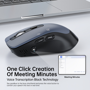 เมาส์ AI Voice Mouse รุ่น OVER SEA Overseas Edition ออกแบบตามหลักสรีรศาสตร์ สำหรับงานเขียนและวาดภาพ พร้อมฟังก์ชั่นแปลภาษาอัตโนมัติ โหมดคู่ - Product Image 4