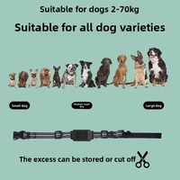 Collier de dressage pour chien anti-aboiement électrique à distance avec écran LCD vibrant rechargeable intelligent en plastique imperméable