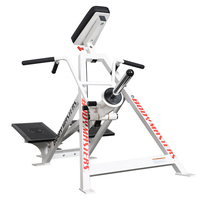 Vente en gros usine : Appareil de musculation commercial robuste en acier, à résistance réglable, à charge de plaques, avec support dorsal et pectoral, pour la musculation des dorsaux et des pectoraux en position T-Bar