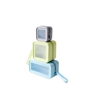 Firkin Silicone Handbag Transparent Jelly Bag Window Portable Large Capacity Handbag Students Phone Pouch Storage - Product Image 4