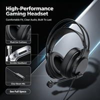 Casque filaire USB OEM ODM avec micro et commandes intégrées pour PC portable