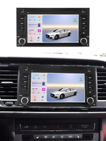 Navifly 8 cœurs 6+128 Go 4G LED WIFI BT Car-Play Auto Radio FM Multimédia GPS Navigation pour Seat Leon MK3 5F 2012 - 2018