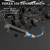 Ligne de sortie d'échappement pour moto Forza350/NSS350 2021-2024, embout en carbone de 470 mm, silencieux DB Killer, échappement neuf