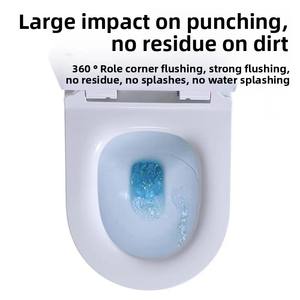 Alargado montado en la pared del hogar alemán moderno para espacios pequeños, tanque de agua oculto suspendido, salida integrada para uso en el baño - Product Image 3