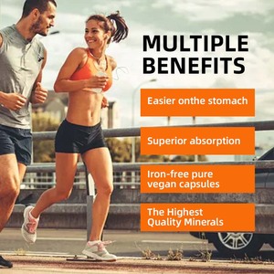 Tốt nhất bán khoáng chất vi lượng bổ sung cho người lớn hỗ trợ chuyển hóa năng lượng duy trì cân bằng điện giải magiê malate viên nang - Product Image 4