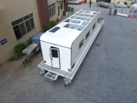 Bateau-maison ponton de luxe en aluminium pour événements, fabrication OEM, vente en gros, usine chinoise