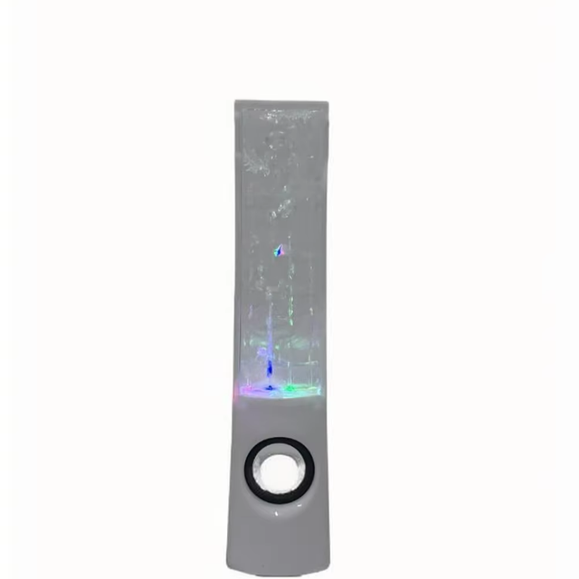 2025 Creative Colorful 1500mAh Water Dance Speaker RGB LED Lights for 5.0 Wireless Charging Memory Card Support for HiFi