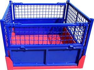 Conteneur en treillis métallique pliable robuste pour le stockage sécurisé des marchandises - Product Image 3