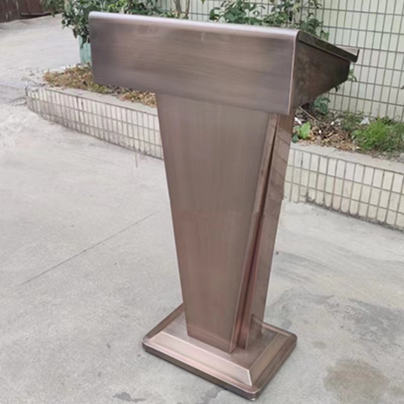 Оптовая продажа, деревянный кафедры из нержавеющей стали для выступлений, кафедры для церкви и школы