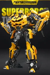 Figurine d'action robotique transformable 30CM Optimus Bumble <span class=keywords><strong>Megatron</strong></span> Noir Or en alliage, modèle Star Commander Camion Voiture, Cadeau - Product Image 4