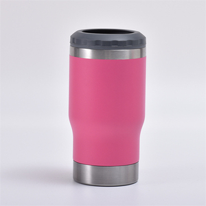 Isolateur de tasse et de canette de voyage 4 en 1 pour canette et bouteille de bière de 14 oz. Tasse et thermocooler isolés sous vide en acier inoxydable - Product Image 5