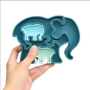 Jouet puzzle en silicone écologique non toxique en forme d'éléphant pour bébés <span class=keywords><strong>de</strong></span> 2 à <span class=keywords><strong>4</strong></span> ans, activité éducative d'apprentissage - Product Image 5