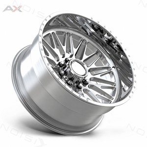 Jantes forgées sur mesure 20x12 22x12 22x14, concaves polies, 8x165.1, à déport profond pour camions RAM 2500 3500 Silverado Sierra rehaussés - Product Image 1