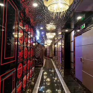 EX805 Luxury Water Wave Stainless Steel <b>Decorative</b> Sheet <b>for</b> Hotel Mall Interior <b>Wall</b> Cladding Custom Size - Product Image 6