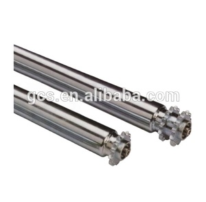 GCS Dia 50mm/60mm Rodillo de accionamiento de dientes de acero inoxidable con resorte Rodillo de cadena de piñón doble - Product Image 3