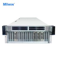 Serveur en rack personnalisé 4U 16GPU de marque JBOG, neuf, avec 20 emplacements PCIE 5.0 X16, boîtier de serveur GPU 4U 16 cartes pour l'informatique de pointe (IA)