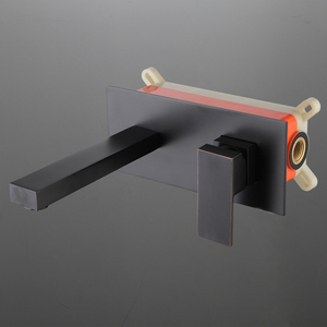 Beelee Öl Eingerieben Bronze Verbergen Becken Waschbecken Wasserhahn Messing Wand Montiert Badezimmer Mischbatterien - Product Image 2