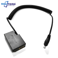 Câble DC 5.5X2.1mm LP-E17 Dummy ACK-E18 DR-E18 Adaptateur d'alimentation DC pour Canon EOS RP 77D 200D 800D T6s 760D T6i T7i