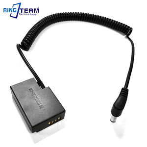 كابل تيار مستمر 5.5×2.1 مم، محول طاقة وهمي LP-E17 ACK-E18 <span class=keywords><strong>DR</strong></span>-E18 لكاميرات كانون EOS RP 77D 200D 800D T6s 760D T6i T7i - Product Image 3