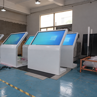 32 43 49 55 65 İnç Çoklu Dokunmatik Ekranlı Kiosk, K Tipi Taban ve Ofisler İçin Kuyruk Yönetim Sistemi ile
