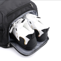 Sac à dos de sport multi-usages avec compartiment pour raquettes, compartiment pour chaussures, porte-balles, porte-batte de baseball, bande réfléchissante, sangles respirantes