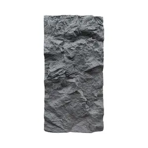 Leichte und günstige Kunststein-Wandplatten aus Polyurethan PU 3d-Stein wasserdichte Wandplatte für Wände