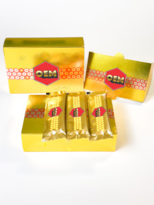 2025 Scatole a Cassetto Stampa a Colori Qualità Superiore OEM all'Ingrosso per Confezioni di Miele Reale <span class=keywords><strong>VIP</strong></span> Pacchetti Regalo Goffrati con Rivestimento UV - Product Image 1
