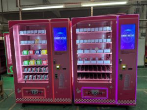 Distributeur automatique intelligent de produits cosmétiques rose avec fonctions SDK et monnayeur, conforme ADA, graphismes personnalisés pour parcs à thème - Product Image 5