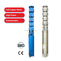 Débit submersible de pompe à eau de puits profond 10 30 60 M3/h 1000 Gpm paramètre de prise en charge personnalisation OEM